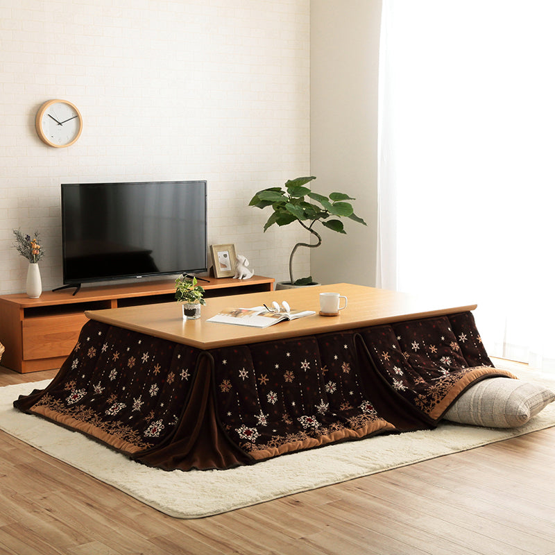 ノルディック柄の省スペースこたつ掛け布団 大きめサイズ ミルキー