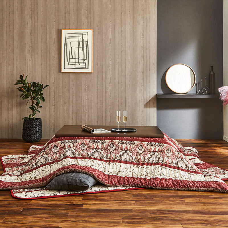 【掛敷セット】華やかな雰囲気を演出するこたつ布団セット ヴィオラ こたつ布団と敷布団の2点セット