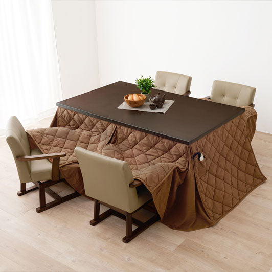 ダイニングテーブル・チェア・こたつ布団6点セット 幅150cm ※開梱設置サービス付き