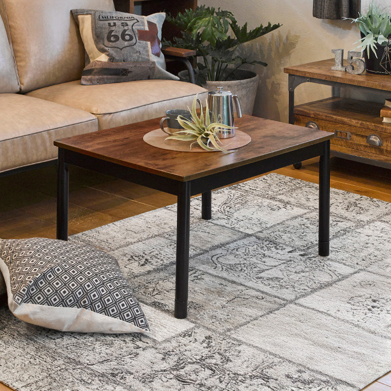 ヴィンテージテイストなコンパクトこたつテーブル 75×60cm