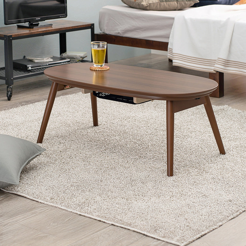 一人暮らしに最適なコンパクトサイズの折れ脚こたつテーブル 90×50cm