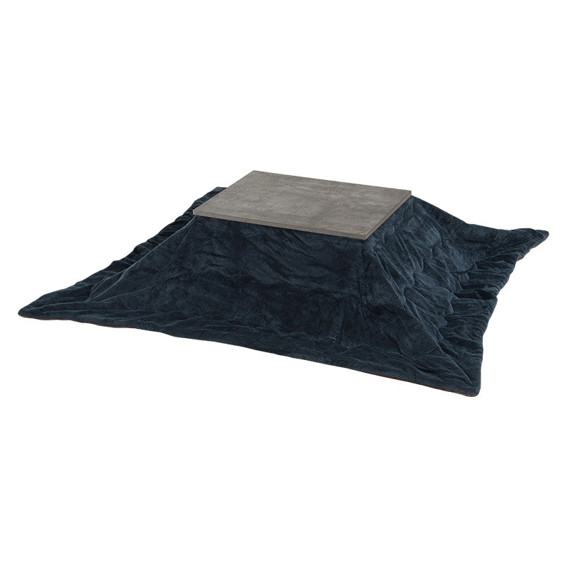 リアルな素材感を再現した天板が特徴的なコンパクトサイズこたつテーブル+なめらかな肌触りのこたつ掛け布団セット