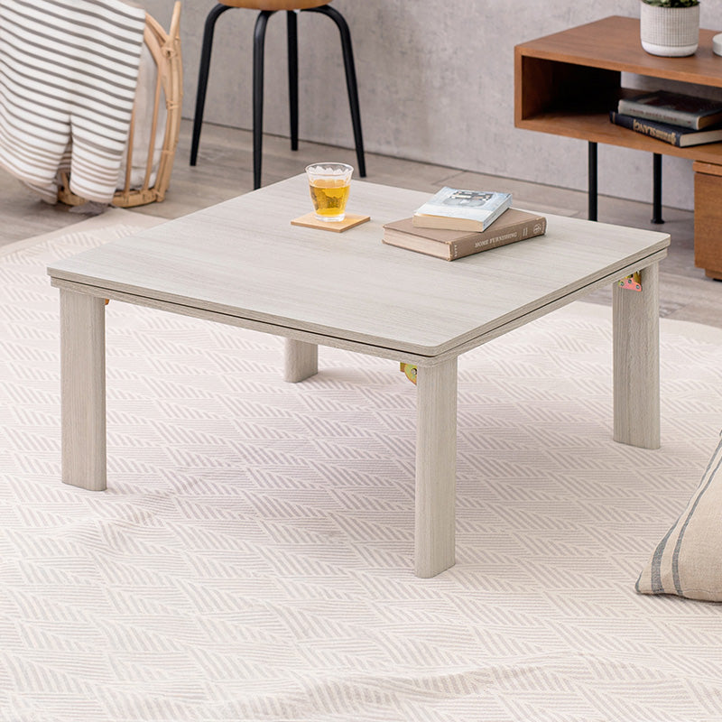 シンプルなデザインのこたつテーブル 天板リバーシブル 75×75cm