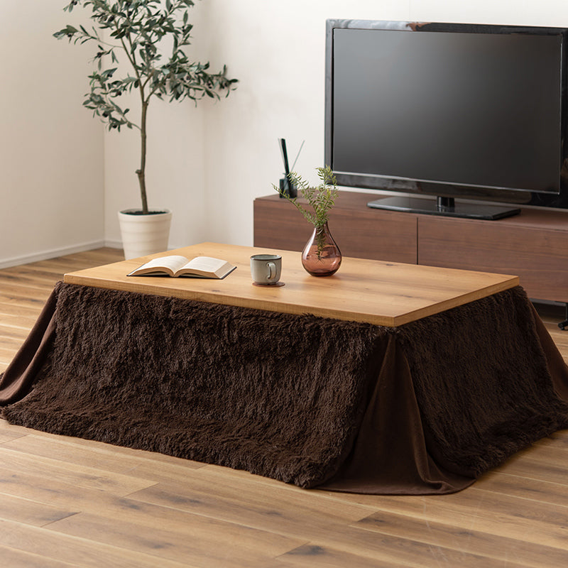 省スペースこたつ掛布団 長方形 足元すっきりでお掃除も楽々 圧迫感のないふんわり暖かコンパクト設計