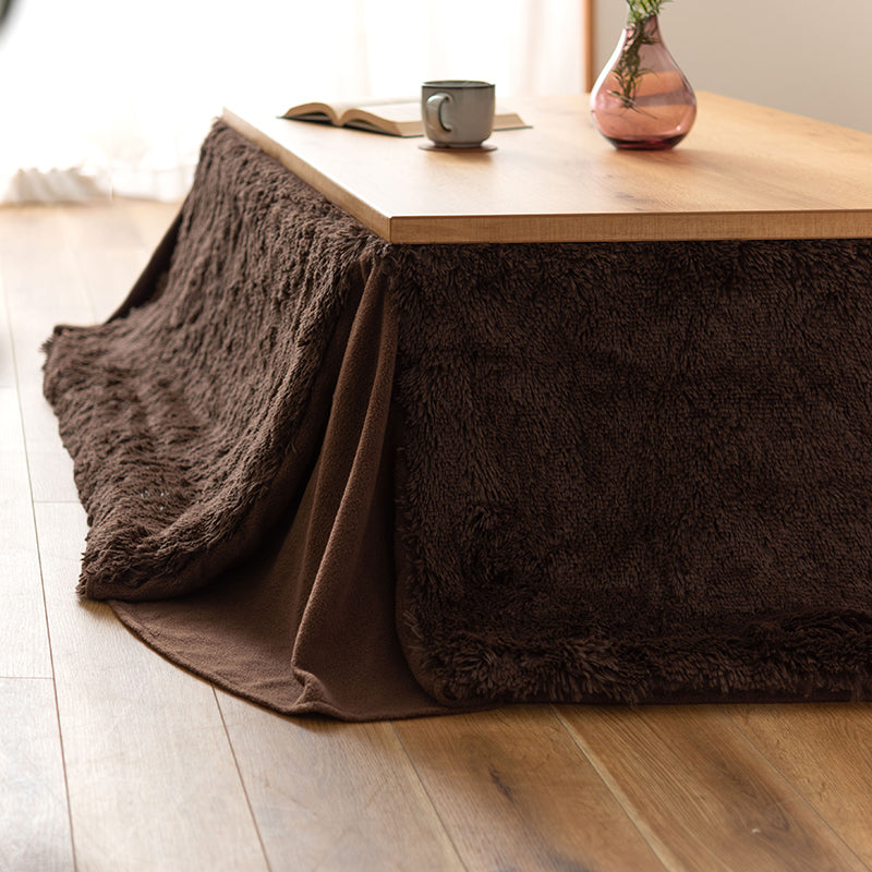 省スペースこたつ掛布団 長方形 足元すっきりでお掃除も楽々 圧迫感のないふんわり暖かコンパクト設計