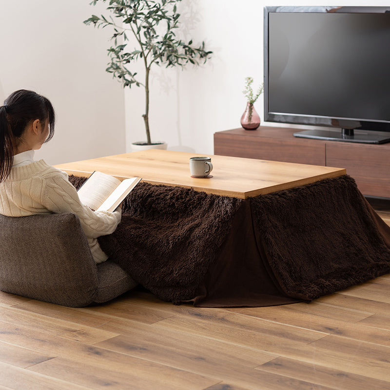省スペースこたつ掛布団 長方形 足元すっきりでお掃除も楽々 圧迫感のないふんわり暖かコンパクト設計