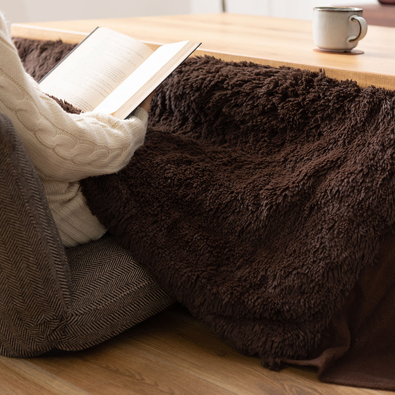 省スペースこたつ掛布団 長方形 足元すっきりでお掃除も楽々 圧迫感のないふんわり暖かコンパクト設計