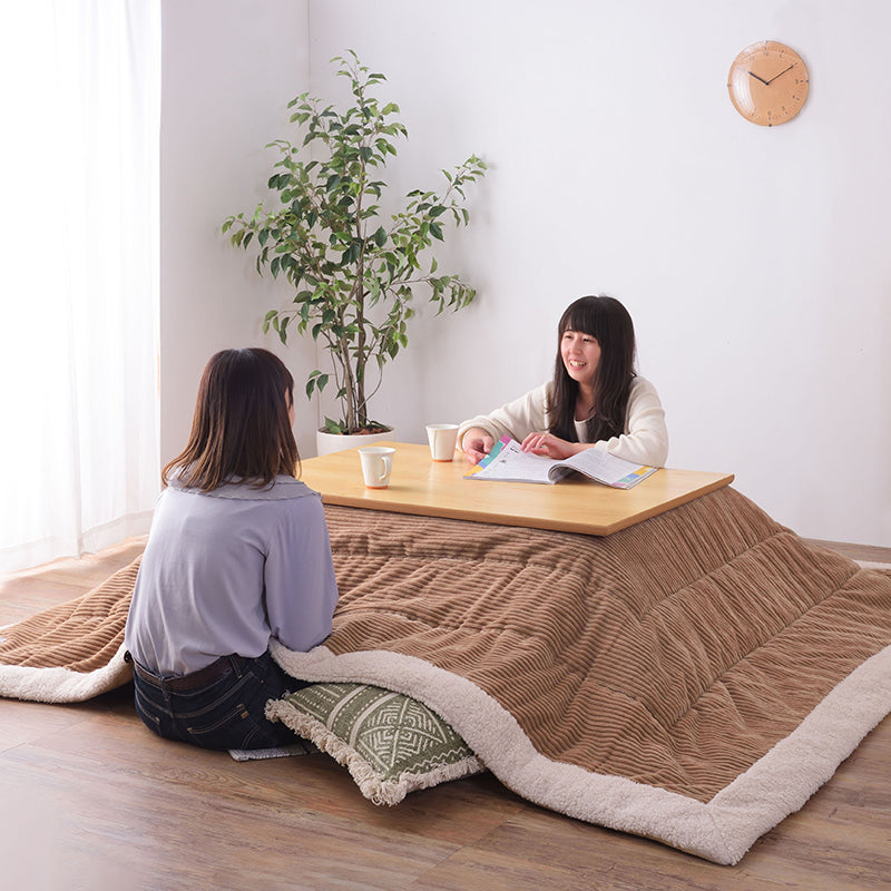 こたつ布団 生活感を抑えたシンプルデザイン「お部屋のテイストに合わせて選べる5色」の薄掛け長方形タイプ