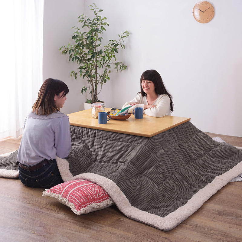 こたつ布団 生活感を抑えたシンプルデザイン「お部屋のテイストに合わせて選べる5色」の薄掛け長方形タイプ