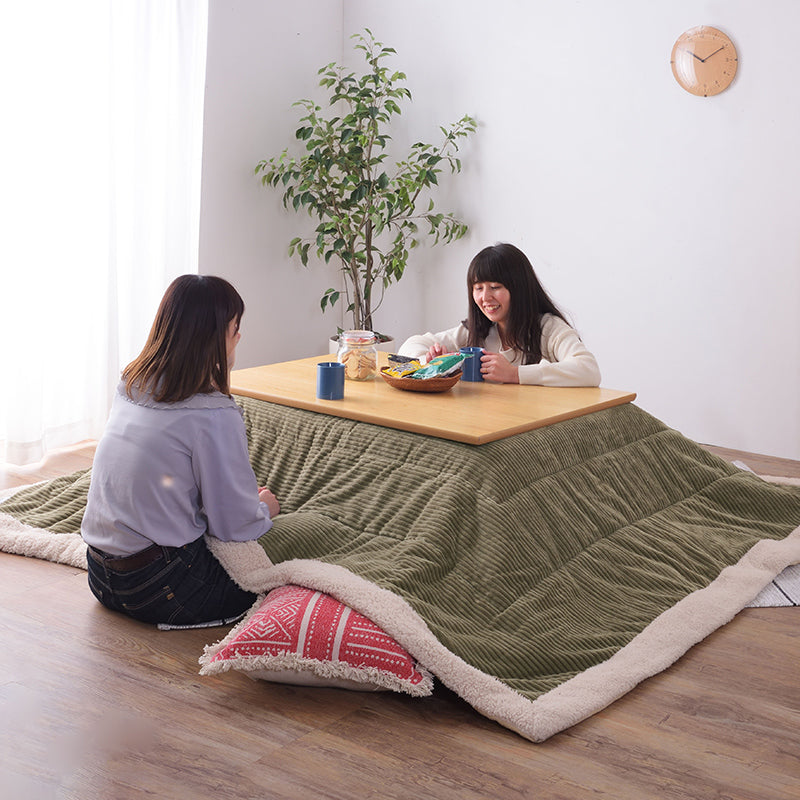 こたつ布団 生活感を抑えたシンプルデザイン「お部屋のテイストに合わせて選べる5色」の薄掛け長方形タイプ