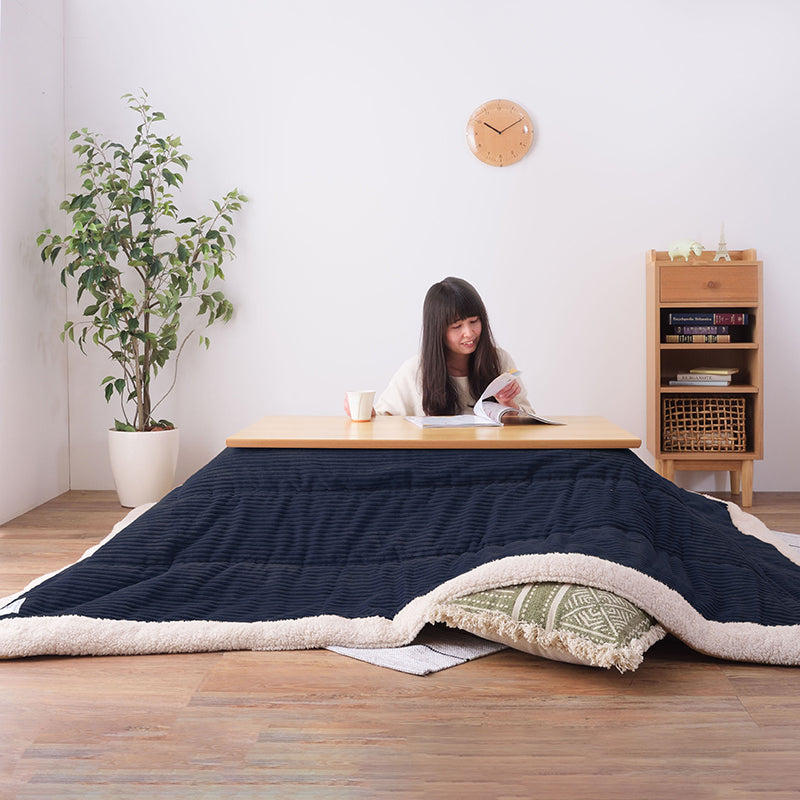 こたつ布団 生活感を抑えたシンプルデザイン「お部屋のテイストに合わせて選べる5色」の薄掛け長方形タイプ