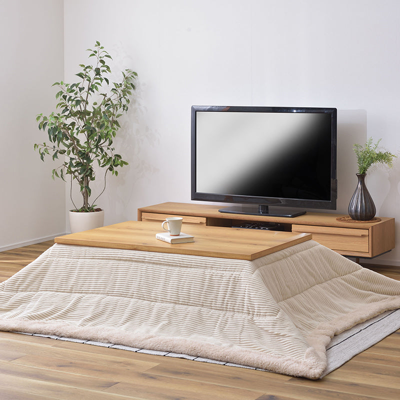 こたつ布団 生活感を抑えたシンプルデザイン「お部屋のテイストに合わせて選べる5色」の薄掛け長方形タイプ