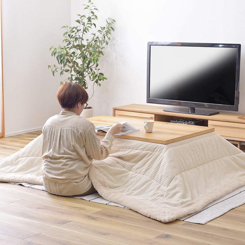 こたつ布団 生活感を抑えたシンプルデザイン「お部屋のテイストに合わせて選べる5色」の薄掛け長方形タイプ