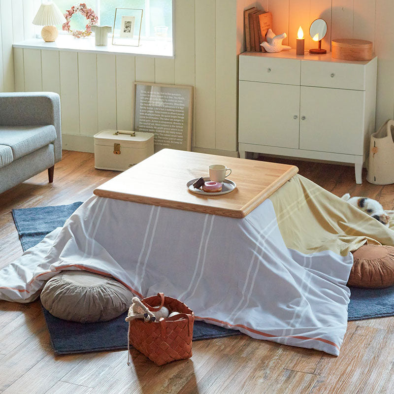 ベイクドカラーのツートン柄こたつ布団カバー リーナ【Fab the Home】