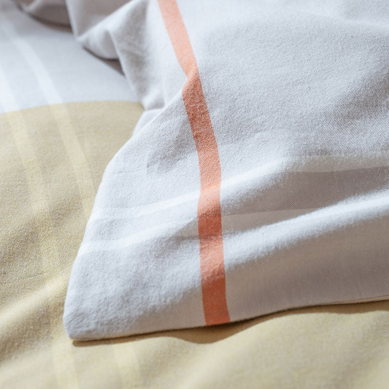 ベイクドカラーのツートン柄こたつ布団カバー リーナ【Fab the Home】