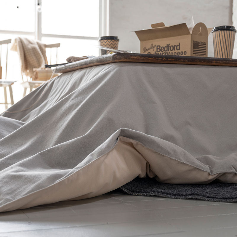 ふんわりなめらか あったか起毛生地のフランネルこたつ布団カバー コットンフランネル【Fab the Home】