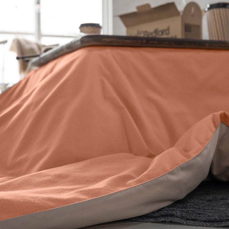 ふんわりなめらか あったか起毛生地のフランネルこたつ布団カバー コットンフランネル【Fab the Home】