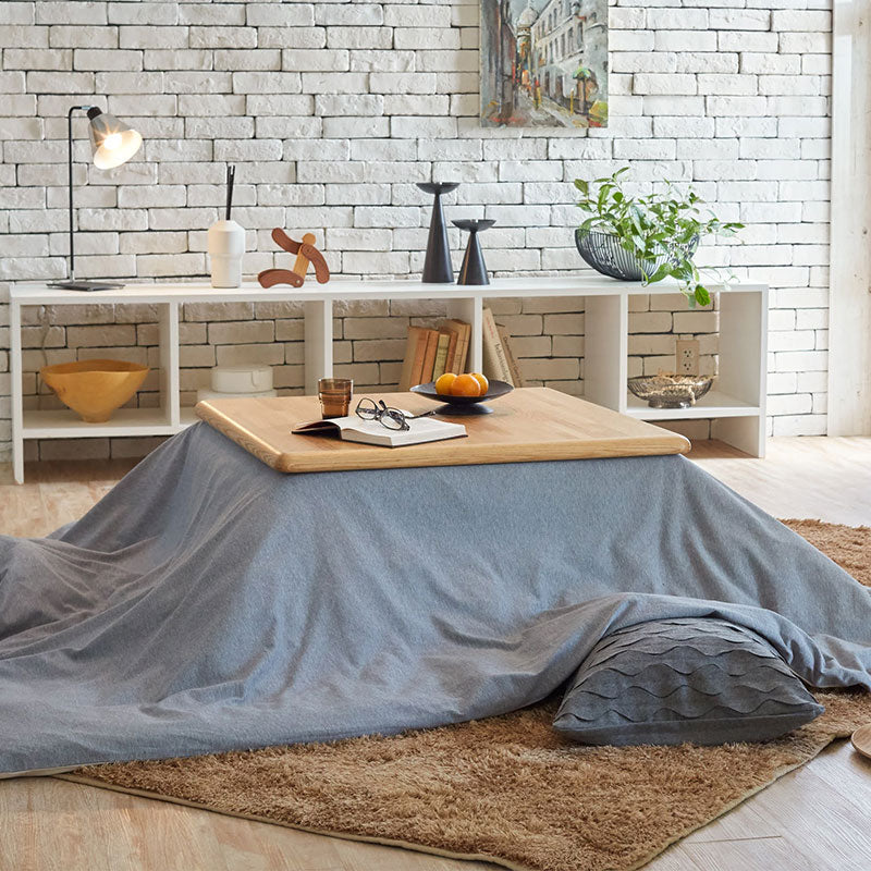 ふんわり杢糸ジャカードニットこたつ布団カバー ヘリンボーンニット【Fab the Home】