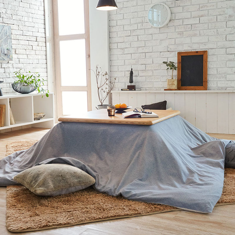 ふんわり杢糸ジャカードニットこたつ布団カバー ヘリンボーンニット【Fab the Home】