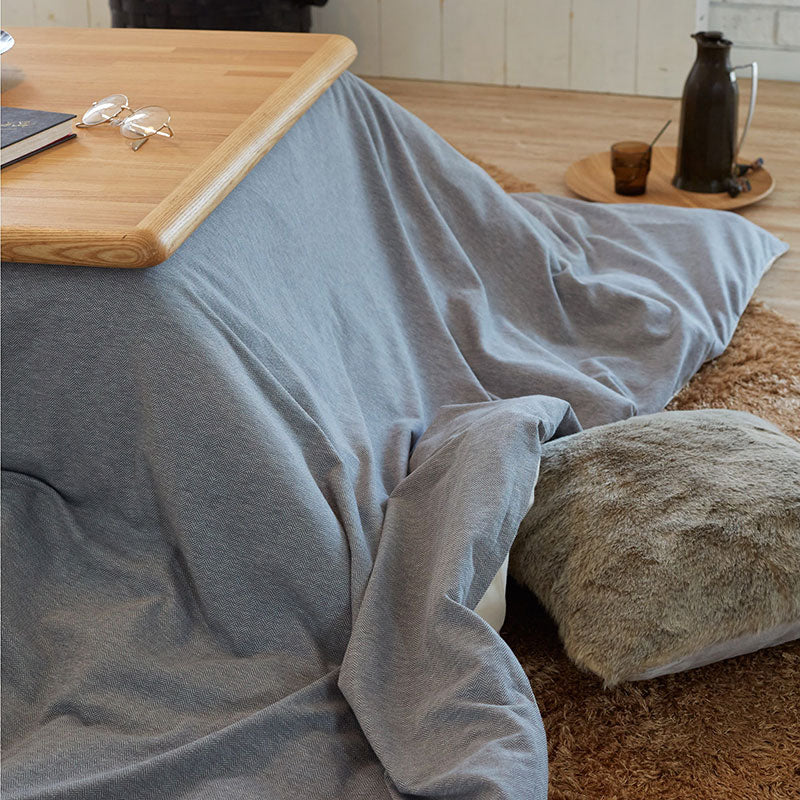 ふんわり杢糸ジャカードニットこたつ布団カバー ヘリンボーンニット【Fab the Home】