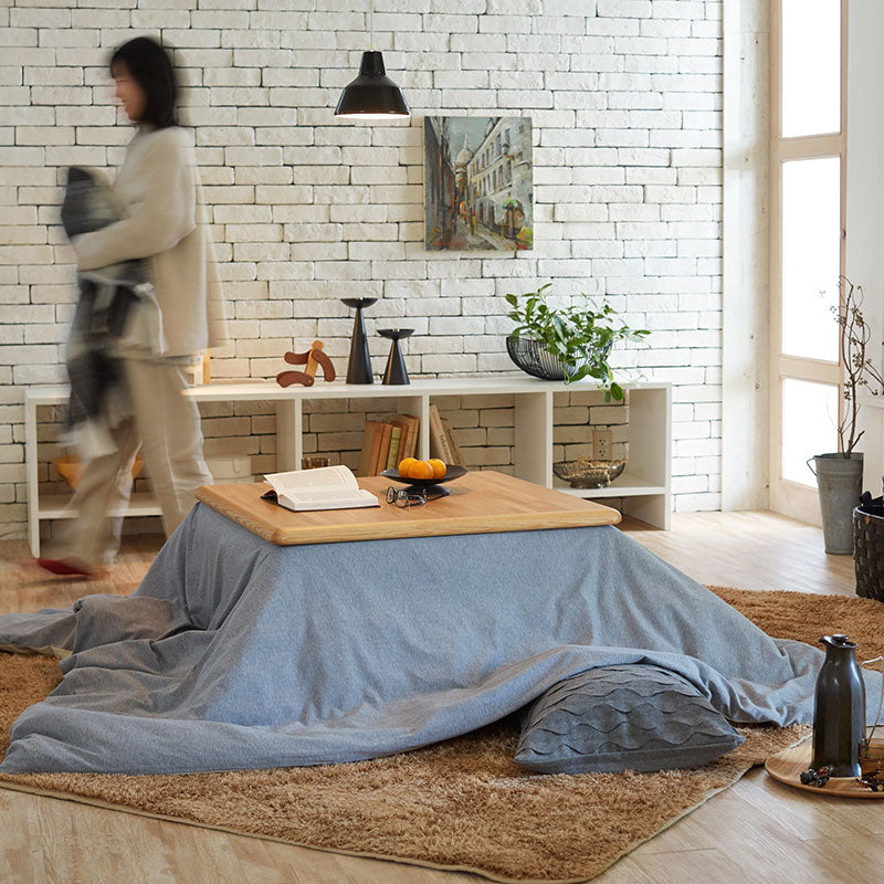 ふんわり杢糸ジャカードニットこたつ布団カバー ヘリンボーンニット【Fab the Home】