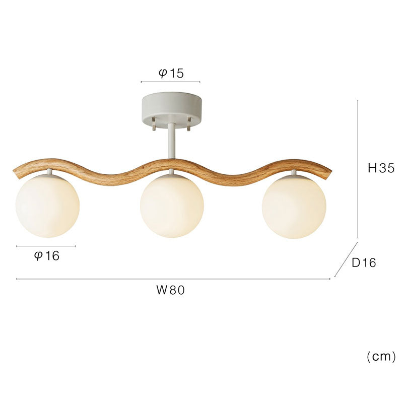 シーリングライト Houle - ウール