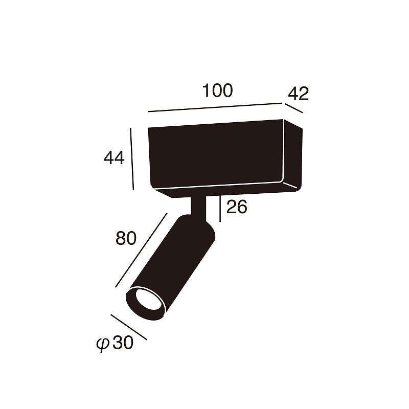 ダウンライト Grid slim 1-duct down light(ライティングレール用)