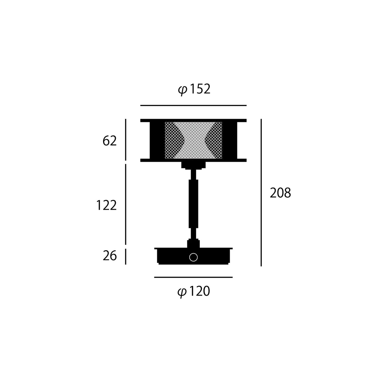 テーブルランプ Nocturne LED-table lamp 充電タイプのポータブルLED照明
