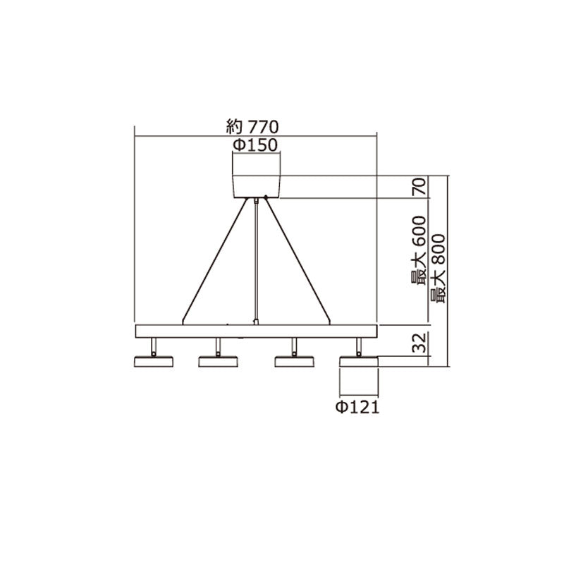ペンダントライト RUMANI4 PENDANT LIGHT