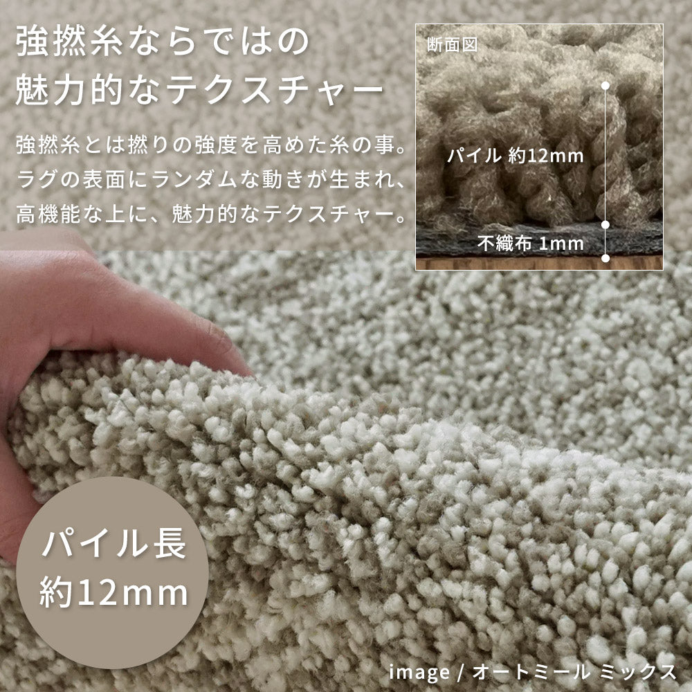 洗える抗菌・防臭・防ダニ ミックスラグ