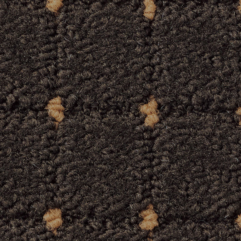 【オーダーカーペット】深みのあるテクスチャーにアクセントカラーのドットを入れたデザインのカーペット