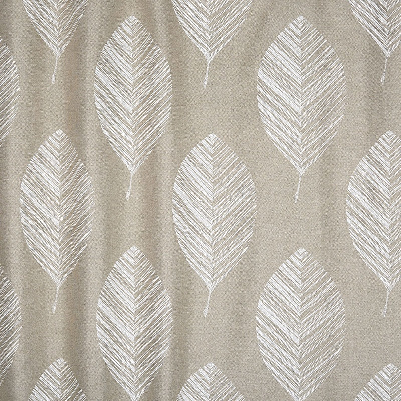 【サイズオーダー】一本一本丁寧に描いた線が集まり大きな葉っぱをデザインした遮光カーテン 1枚入り