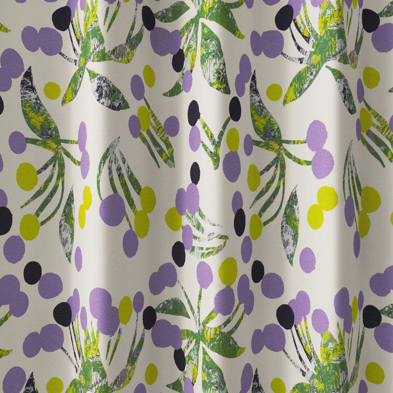 【サイズオーダー】油絵の具のようなテクスチャーをプリントで表現した北欧デザイン遮光2級カーテン 1枚入り