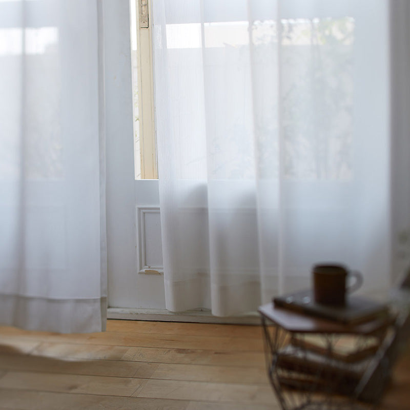 【サイズオーダー】外の目線が気にならないミラーレースカーテン 1枚入り