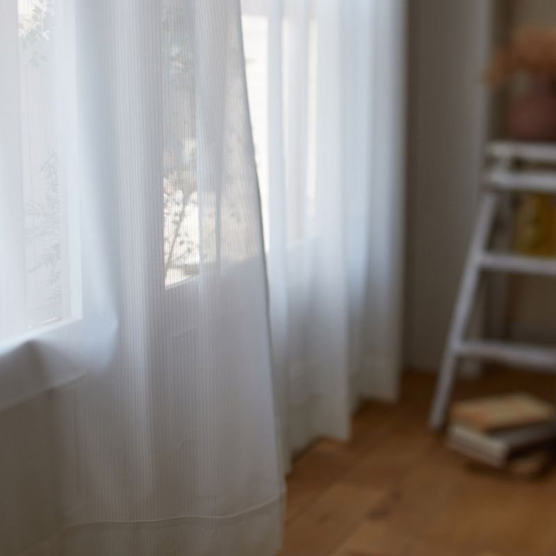 【サイズオーダー】外の目線が気にならないミラーレースカーテン 1枚入り