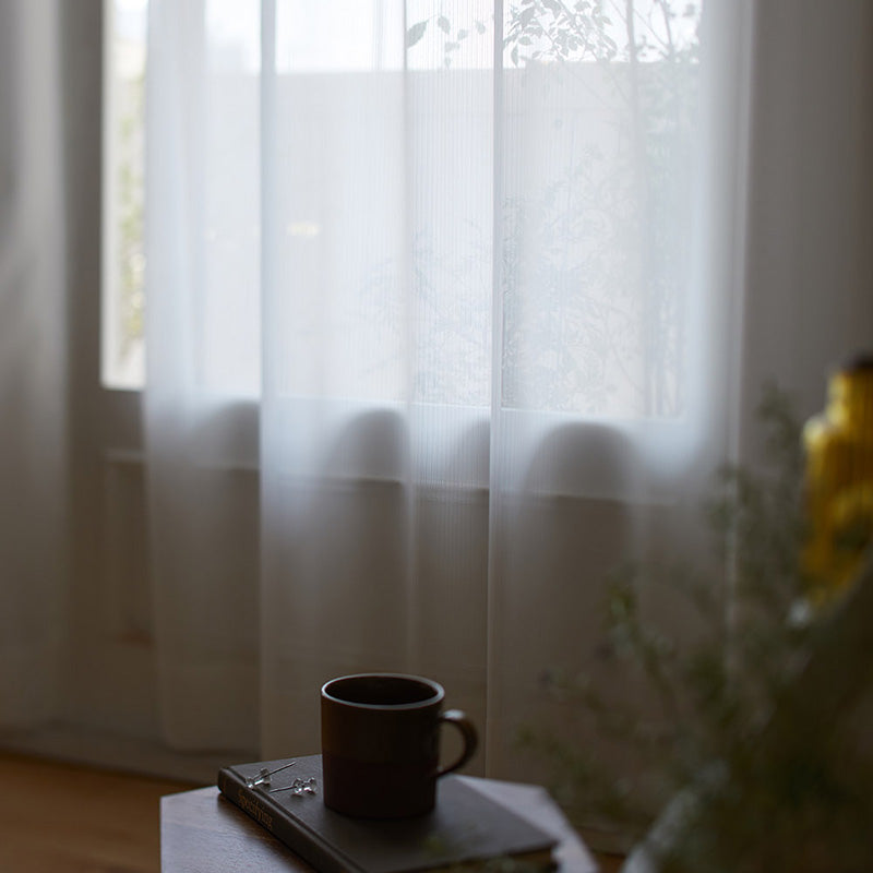 【サイズオーダー】外の目線が気にならないミラーレースカーテン 1枚入り