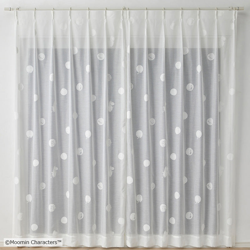 MOOMIN おしりドットボイル レースカーテン 1枚入り