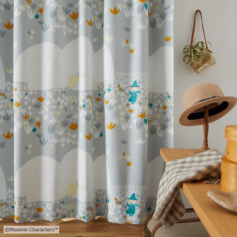 MOOMIN ソフトメロディー 遮光2級カーテン 1枚入り