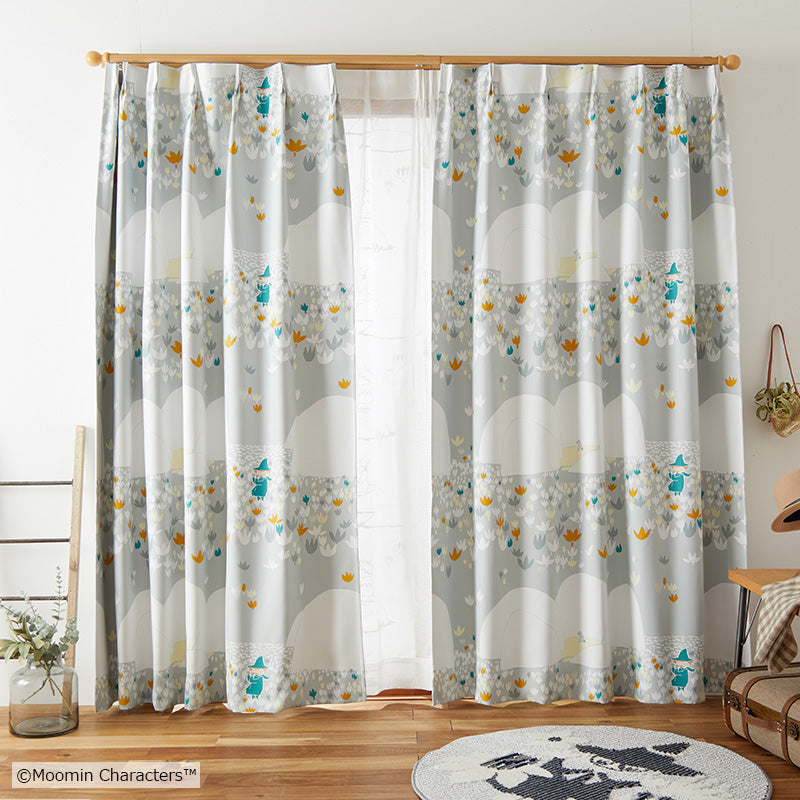 MOOMIN ソフトメロディー 遮光2級カーテン 1枚入り