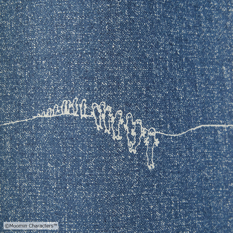 MOOMIN デニムボーダー 遮光2級カーテン 1枚入り