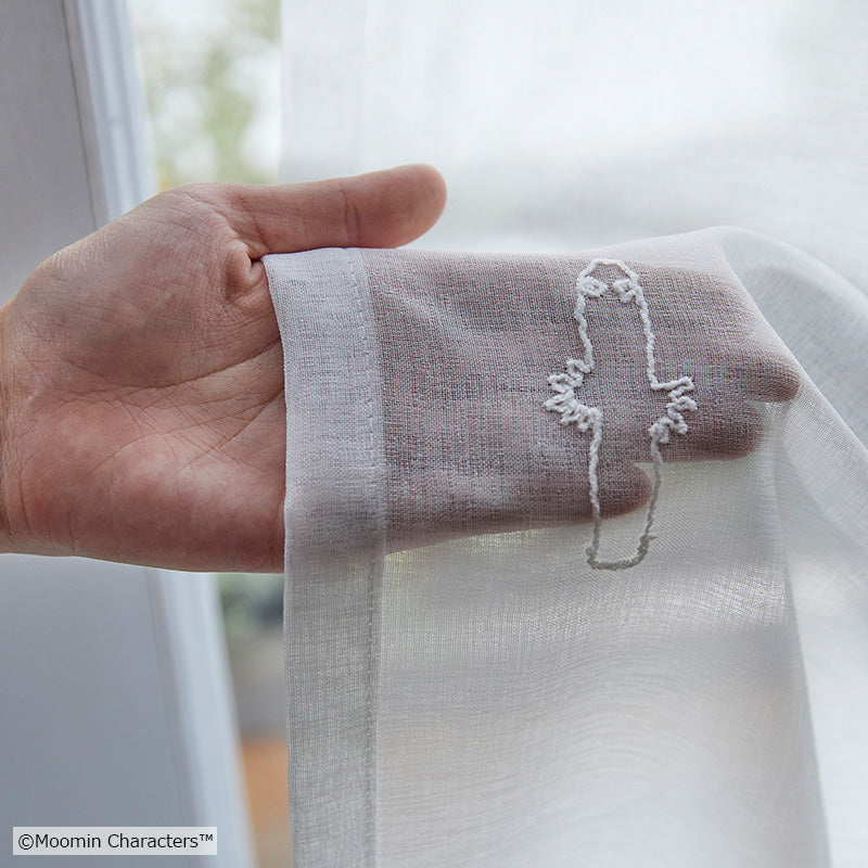 MOOMIN ニョロニョロボイル レースカーテン 1枚入り