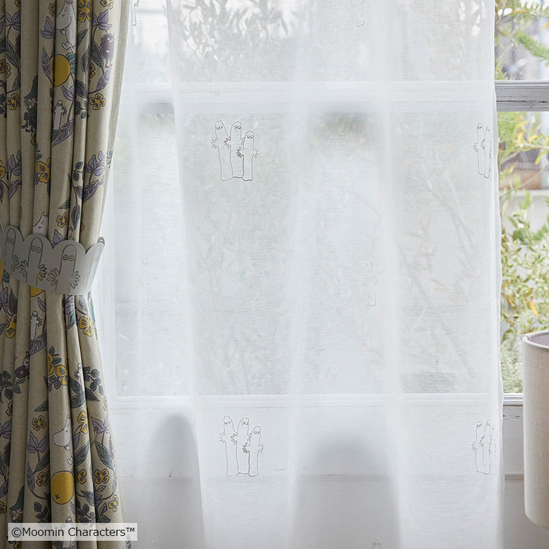 MOOMIN ニョロニョロボイル レースカーテン 1枚入り