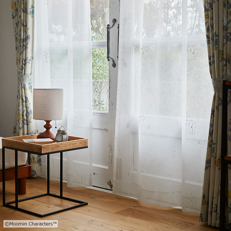 MOOMIN ニョロニョロボイル レースカーテン 1枚入り