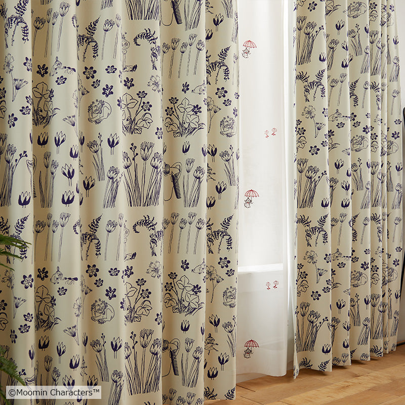 MOOMIN ハイドアンドシーク 遮光2級カーテン 1枚入り