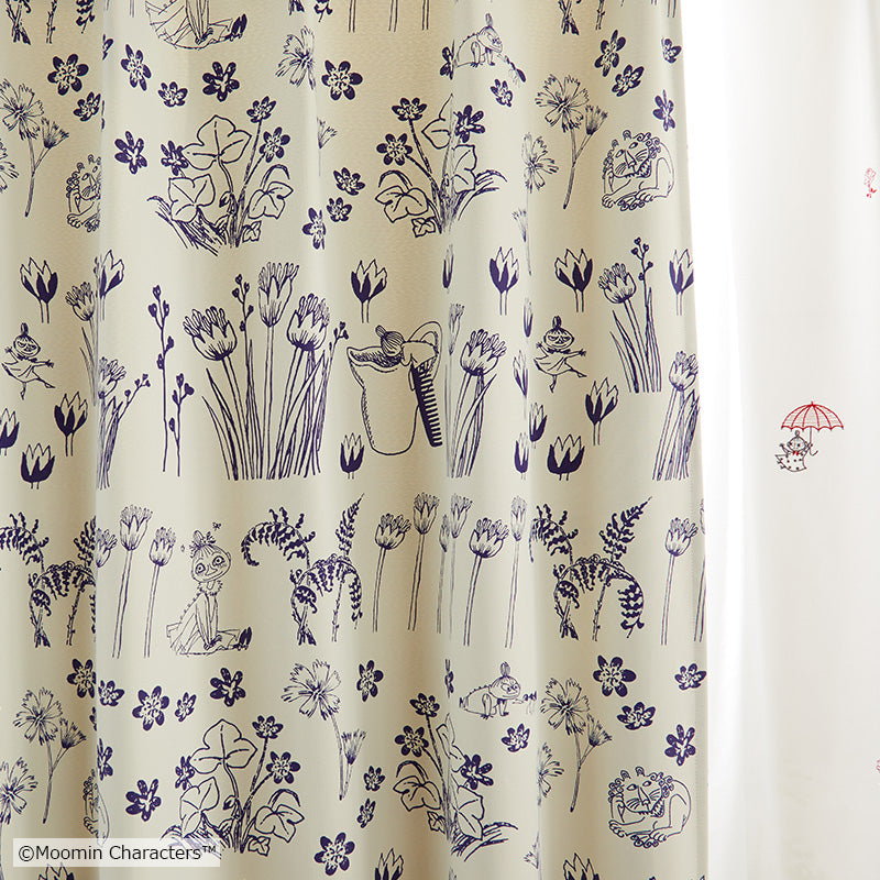 MOOMIN ハイドアンドシーク 遮光2級カーテン 1枚入り