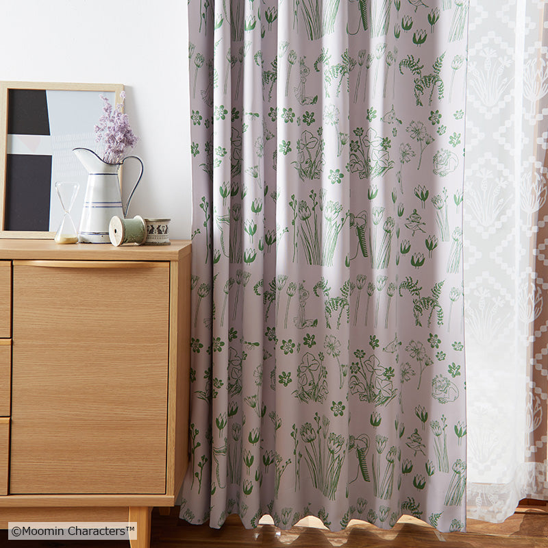 MOOMIN ハイドアンドシーク 遮光2級カーテン 1枚入り