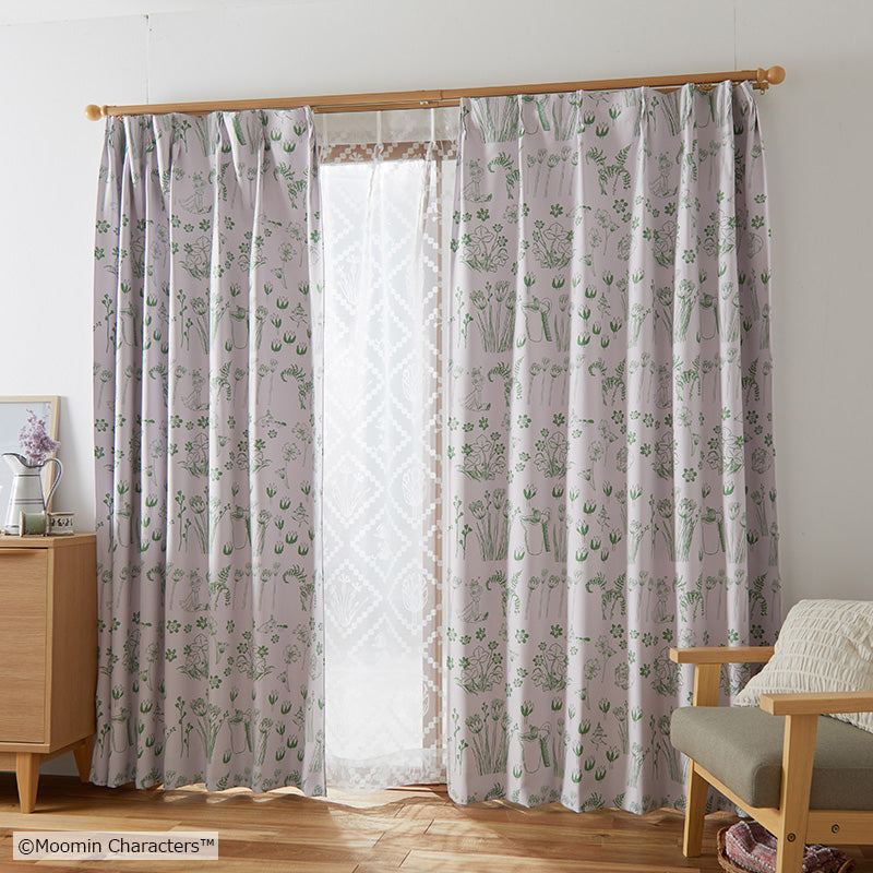 MOOMIN ハイドアンドシーク 遮光2級カーテン 1枚入り