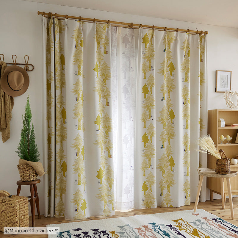 MOOMIN プートドレープ 遮光2級カーテン 1枚入り