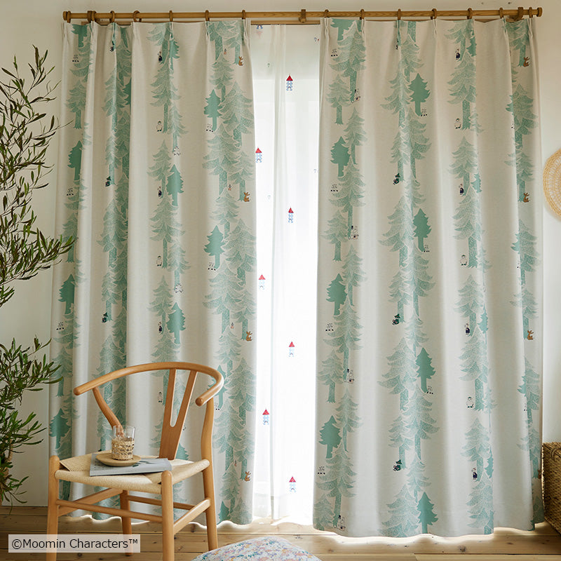 MOOMIN プートドレープ 遮光2級カーテン 1枚入り