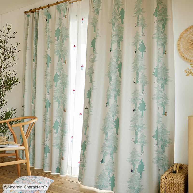 MOOMIN プートドレープ 遮光2級カーテン 1枚入り